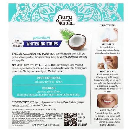 Teeth Whitening Strips (Coconut)
